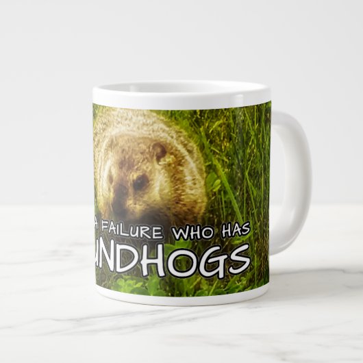 Geen man is een mislukking die de mok van Groundho (Voorkant rechts)