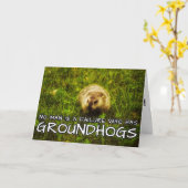 Geen man is een mislukking met Groundhogs-kaart Kaart (Gele Bloem)