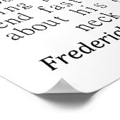 Geen Man kan een ketting leggen - Frederick Dougla Poster (Hoek)