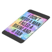 Geen Man nodig, geen bikini en een Tan cruisedeur Magneet (Linkerzijde)