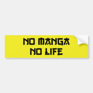 GEEN MANGA GEEN LEVEN BUMPERSTICKER