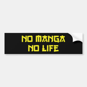 GEEN MANGA GEEN LEVEN BUMPERSTICKER