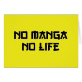 GEEN MANGA GEEN LEVEN KAART (Voorkant Horizontaal)