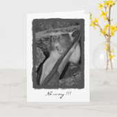 Geen manier, Verjaardag! Kaart (Gele Bloem)