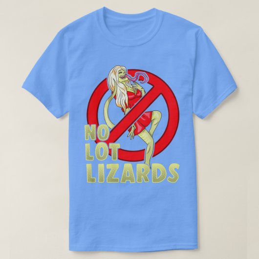 Geen Mannen vrachtwagenchauffeur bij lozards T-shirt (Design voorkant)