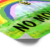 Geen mannetje mag de tuin van de bijen redden poster (Hoek)