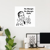 Geen marge, geen margestortingen poster (Thuiskantoor)