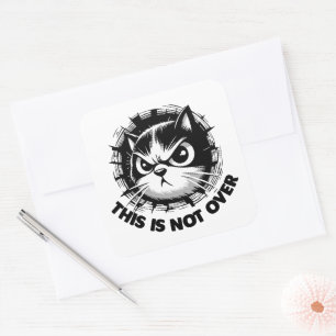 Geen más de 2 vierkante sticker
