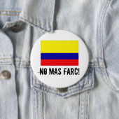 GEEN MAS FARC! knoop Ronde Button 4,0 Cm (In situ)
