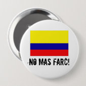GEEN MAS FARC! knoop Ronde Button 4,0 Cm (Voorkant /achterkant)