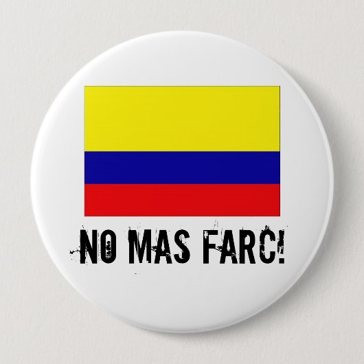 GEEN MAS FARC! knoop Ronde Button 4,0 Cm (Voorkant)
