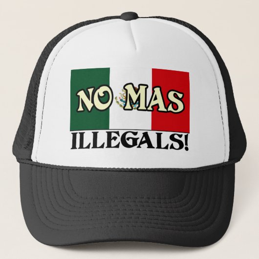 Geen Mas Illegals Trucker Pet (Voorkant)