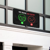 Geen masker Geen instapbanner Spandoek (Buitenkant Gebouw)