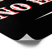 Geen masker Geen invoer Poster (Hoek)