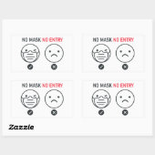 Geen masker Geen invoer Rechthoekige Sticker (Vel)