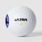 Geen masker Geen schokken Geen probleem Button Kla Golfballen (Logo)
