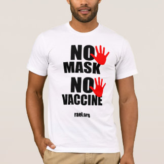 Geen masker Geen vaccin - Mannen T-shirt versie 1