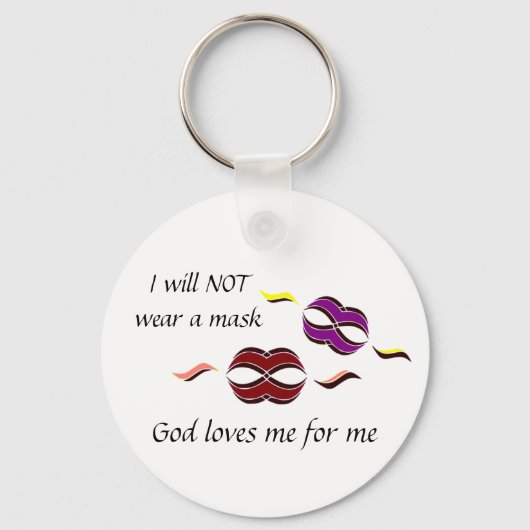 Geen masker sleutelhanger (Voorkant)