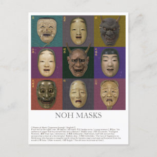 Geen maskers collectie briefkaart