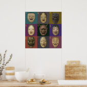 Geen maskers collectie poster (Keuken)