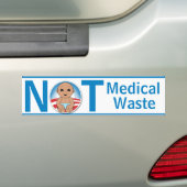 Geen medisch afval bumpersticker (Op auto)