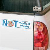 Geen medisch afval bumpersticker (Op Truck)