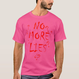 Geen Meer Liegenspel Film Cosplay T-shirt