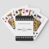 'Geen meer 'Solitaire' bruiloft Speelkaarten (Achterkant)