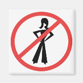 Geen meisjes toegestaan magneet (Voorkant)