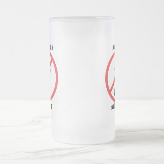 Geen meisjes toegestaan matglas bierpul (Center)