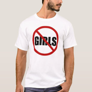 Geen meisjes toegestaan Pictogram Mannen Tee Shirt