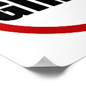 Geen meisjes toegestaan Poster voor gebarentypogra (Hoek)