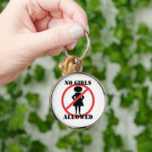 Geen meisjes toegestaan sleutelhanger (Hand)