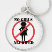 Geen meisjes toegestaan sleutelhanger (Voorkant)