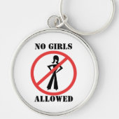 Geen meisjes toegestaan sleutelhanger (Voorkant)