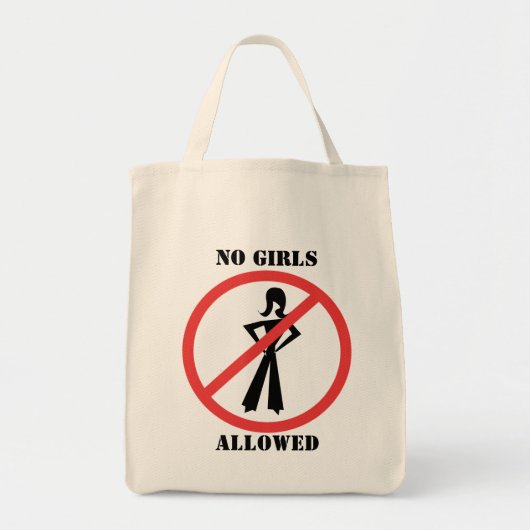 Geen meisjes toegestaan tote bag (Voorkant)