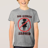 Geen meisjes toegestaan Tri-Blend shirt (Voorkant)
