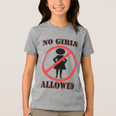 Geen meisjes toegestaan Tri-Blend shirt (Voorkant)