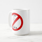 Geen melk koffiemok (Voorkant links)