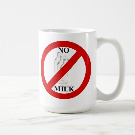 Geen melk koffiemok (Rechts)
