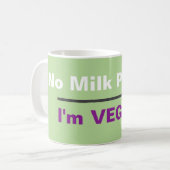 Geen melk vegan koffiemok (Voorkant links)