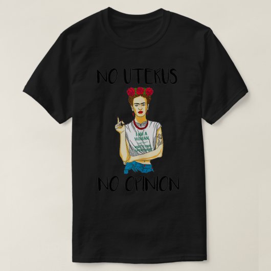 Geen mening t-shirt (Design voorkant)