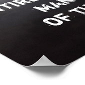 Geen mens is een eiland -poster John Donne citaat Poster (Hoek)