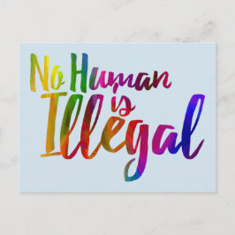 Geen mens is illegaal Briefkaart