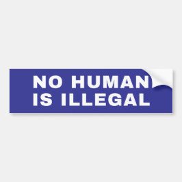 Geen mens is illegaal bumpersticker