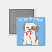 Geen Menselijke Persoon Vierkante Magneet (Voorkant / Achterkant)