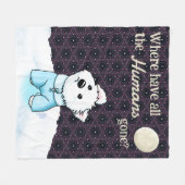 Geen Menselijkheid Westie Fleece Deken (Voorkant (Horizontaal))