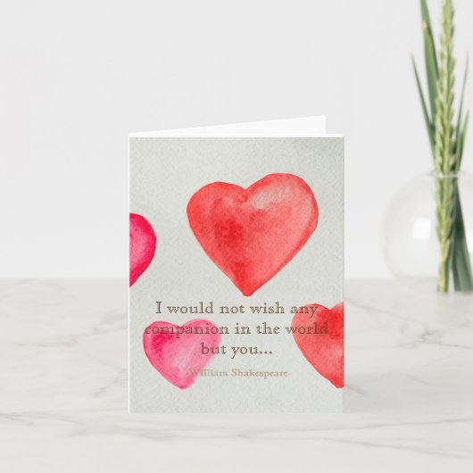 ..Geen metgezel in de wereld, maar u Bedankkaart (Voorkant)