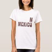 Geen Mexico Wall Support Bricks Typografie T-shirt (Voorkant)