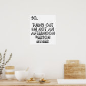 Geen middagmens leuk poster (Keuken)